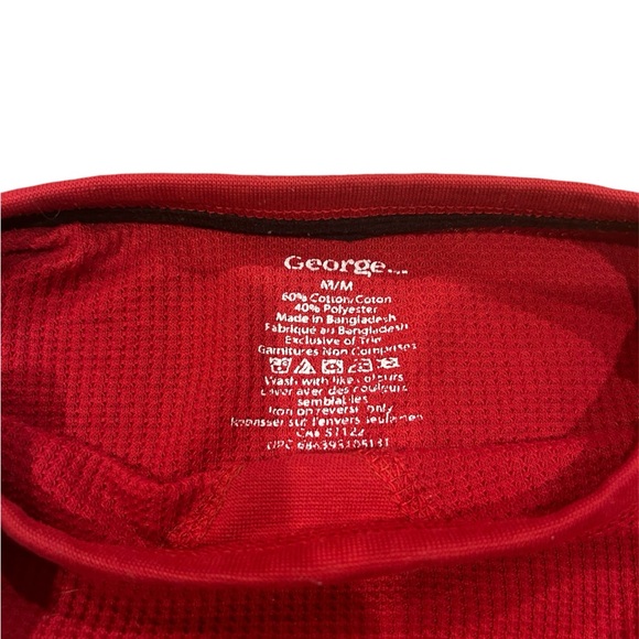 George Red long sleeve crewneck t-shirt - Picture 2 of 2